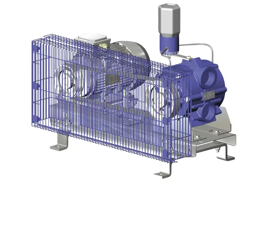 Vakuumpumpe GPV 1000 auf Konsole komplett, 900 ltr/min, 3 PS, Modell DeLaval Super-Preis