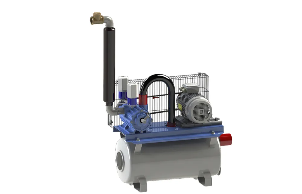 Neu Im Sortiment Vakuumpumpe GPV 750 auf 65 ltr Tank kpl, 750 ltr/min, 3 PS