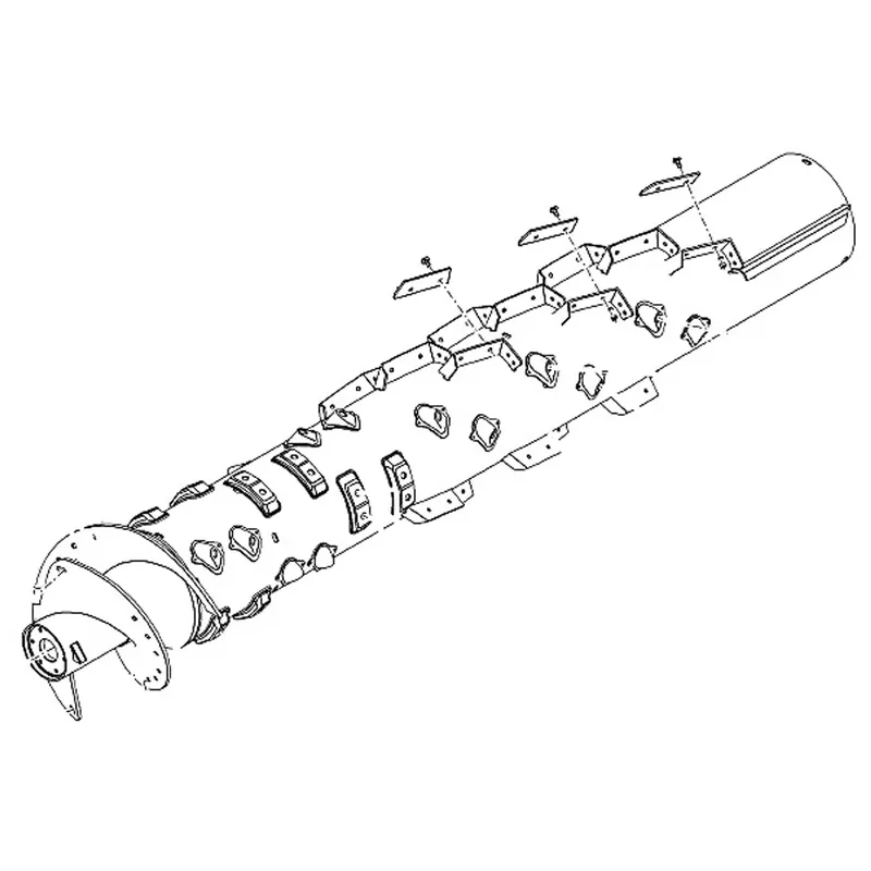 New Holland / CaseSchneidegeräteset für Reis Nachrüstsatz für Mähdrescher 87680450 original Ersatzteil Markenware