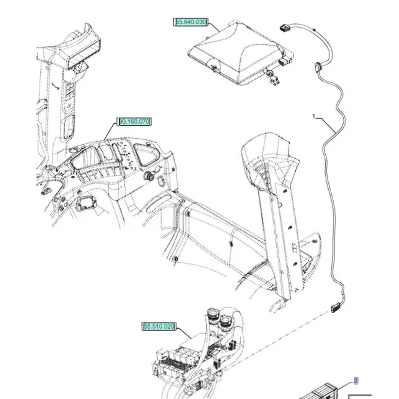 New Holland / Case DIA KIT TRACTOR 718096020 original CNH Ersatzteil - 1 Stück Highlight